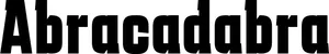 Produktbeispiel Schriftzug - Abracadabra