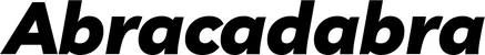 Produktbeispiel Schriftzug - Abracadabra