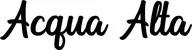 Produktbeispiel Schriftzug - Acqua Alta