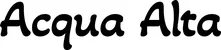 Produktbeispiel Schriftzug - Acqua Alta