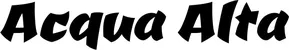 Produktbeispiel Schriftzug - Acqua Alta