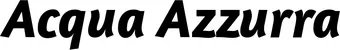 Produktbeispiel Schriftzug - Acqua Azzurra
