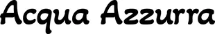 Produktbeispiel Schriftzug - Acqua Azzurra