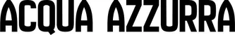 Produktbeispiel Schriftzug - Acqua Azzurra
