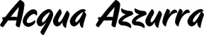 Produktbeispiel Schriftzug - Acqua Azzurra