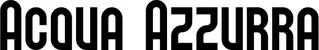 Produktbeispiel Schriftzug - Acqua Azzurra