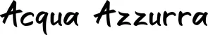 Produktbeispiel Schriftzug - Acqua Azzurra