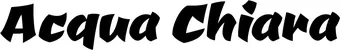 Produktbeispiel Schriftzug - Acqua Chiara