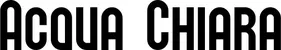 Produktbeispiel Schriftzug - Acqua Chiara