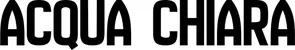 Produktbeispiel Schriftzug - Acqua Chiara