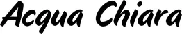 Produktbeispiel Schriftzug - Acqua Chiara