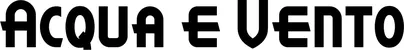Produktbeispiel Schriftzug - Acqua e Vento