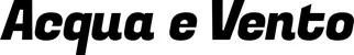 Produktbeispiel Schriftzug - Acqua e Vento