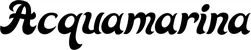 Produktbeispiel Schriftzug - Acquamarina