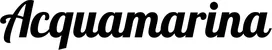 Produktbeispiel Schriftzug - Acquamarina