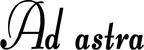 Produktbeispiel Schriftzug - Ad astra