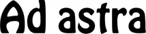 Produktbeispiel Schriftzug - Ad astra