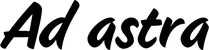 Produktbeispiel Schriftzug - Ad astra