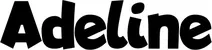 Produktbeispiel Schriftzug - Adeline