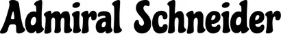 Produktbeispiel Schriftzug - Admiral Schneider