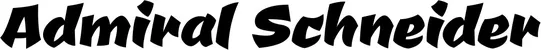 Produktbeispiel Schriftzug - Admiral Schneider