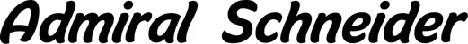 Produktbeispiel Schriftzug - Admiral Schneider