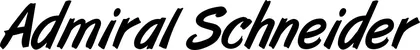 Produktbeispiel Schriftzug - Admiral Schneider