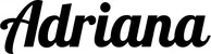 Produktbeispiel Schriftzug - Adriana