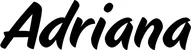 Produktbeispiel Schriftzug - Adriana