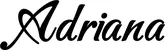 Produktbeispiel Schriftzug - Adriana