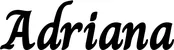 Produktbeispiel Schriftzug - Adriana