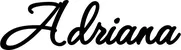 Produktbeispiel Schriftzug - Adriana