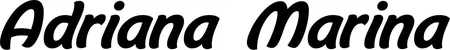 Produktbeispiel Schriftzug - Adriana Marina
