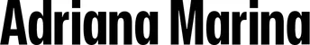 Produktbeispiel Schriftzug - Adriana Marina