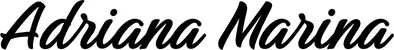 Produktbeispiel Schriftzug - Adriana Marina
