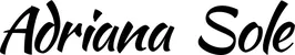 Produktbeispiel Schriftzug - Adriana Sole