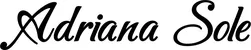 Produktbeispiel Schriftzug - Adriana Sole