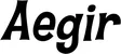 Produktbeispiel Schriftzug - Aegir