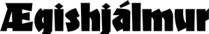 Produktbeispiel Schriftzug - Ægishjálmur