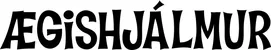 Produktbeispiel Schriftzug - Ægishjálmur