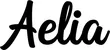 Produktbeispiel Schriftzug - Aelia