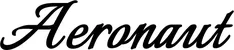 Produktbeispiel Schriftzug - Aeronaut