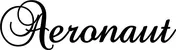 Produktbeispiel Schriftzug - Aeronaut
