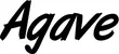 Produktbeispiel Schriftzug - Agave