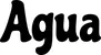 Produktbeispiel Schriftzug - Agua