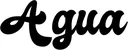Produktbeispiel Schriftzug - Agua
