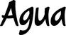 Produktbeispiel Schriftzug - Agua