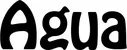 Produktbeispiel Schriftzug - Agua
