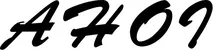 Produktbeispiel Schriftzug - AHOI