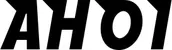 Produktbeispiel Schriftzug - AHOI